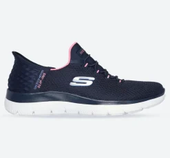 Women's Wide Fit Skechers 150123 Slip-ins  Summits Diamond Dream Trainers