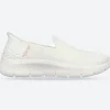 Women's Wide Fit Skechers 124963 Slip-ins Go Walk Flex Relish Trainers
