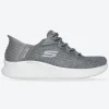 Women's Wide Fit Skechers 150012 Slip-ins Skech Lite Pro Natural Trainers