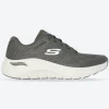 Women's Wide Fit Skechers 150051 Arch Fit 2.0 Big League Trainers - Olive