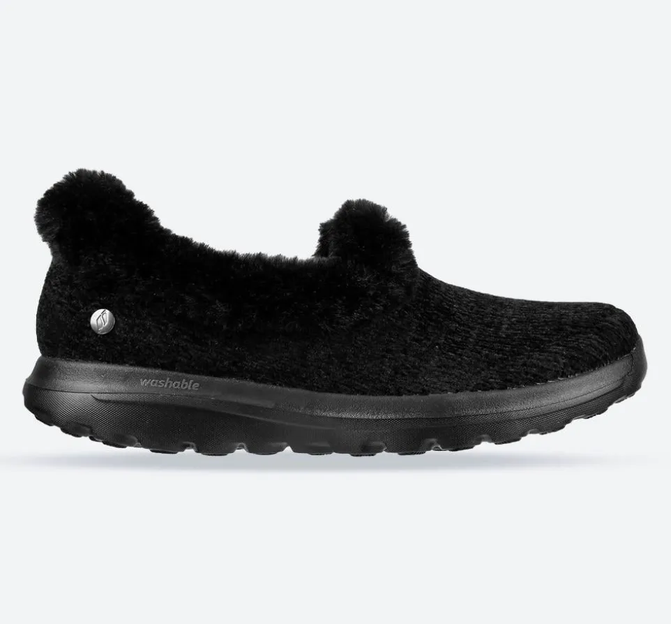 Women's Wide Fit Skechers 175051 Go Walk Lounge Slippers