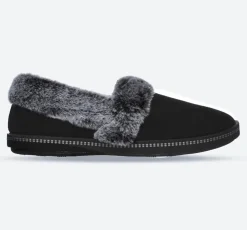 Women's Wide Fit Skechers 32777 Cozy Campfire Team Toasty Slippers