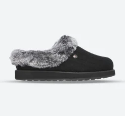 Womens Wide Fit Skechers Keepsakes Ice Angel Mule Slippers - Exclusive