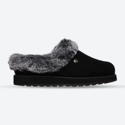 Womens Wide Fit Skechers Bobs Ice Angel 31204W Mule Slippers