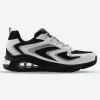 Women's Wide Fit Skechers 177424 Tres Air Uno Street Fl Air Trainers -  Black/White