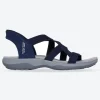 Women's Wide Fit Skechers 163460 Slip-ins Reggae Slim Stretch Flex Sandals
