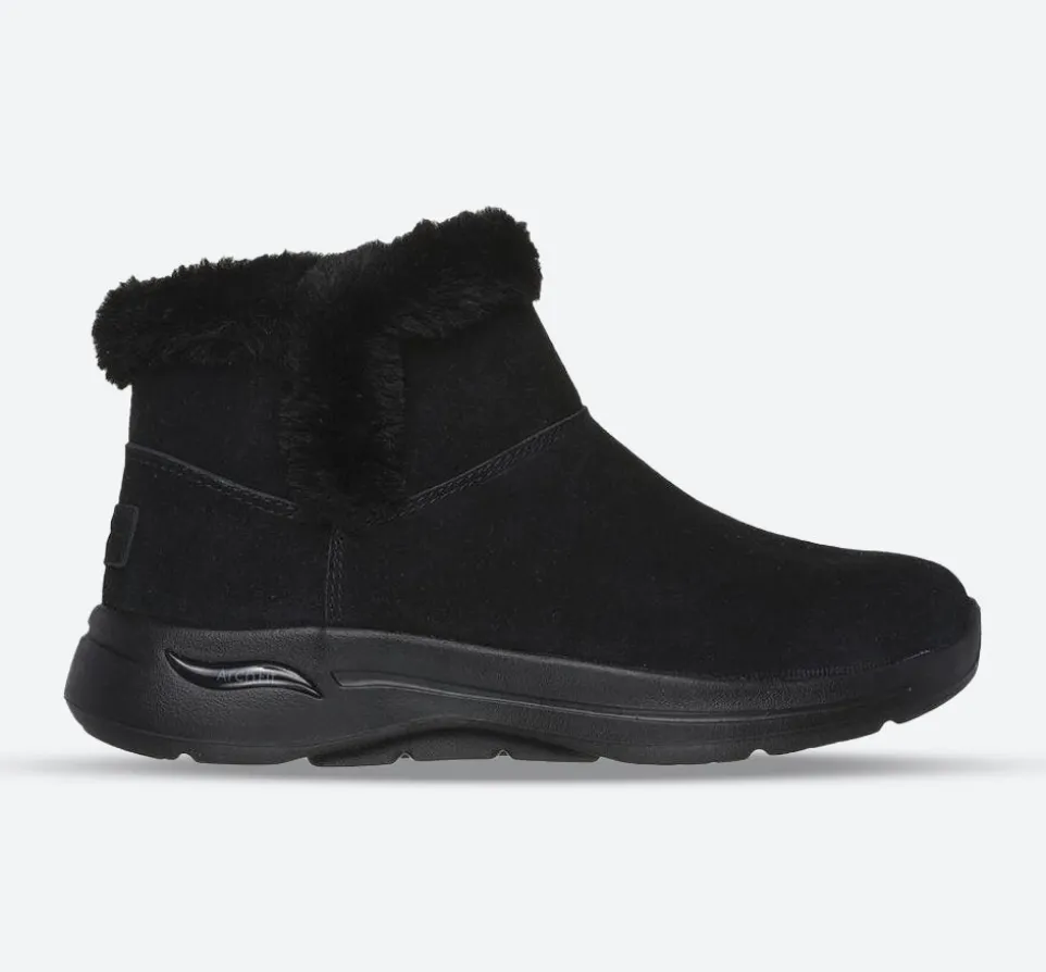 Women's Wide Fit Skechers 144400 Go Walk Arch Fit Cherish Boots