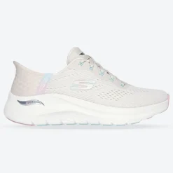 Women's Wide Fit Skechers 150066 Slip-ins Arch Fit 2.0 Easy Chic Trainers