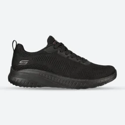 Womens Wide Fit Skechers Bobs Squad Chaos Face Off 117209 Vegan Trainers