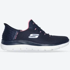 Women's Wide Fit Skechers 150123 Slip-ins Summits Diamond Dream Trainer