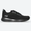 Womens Wide Fit Skechers Bobs Tough Talk-32504 Trainers - Black