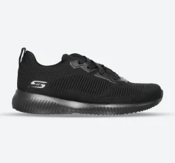 Womens Wide Fit Skechers Bobs Tough Talk-32504 Trainers - Black