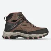 Women's Wide Fit Skechers 158257 Selmen Hiking Waterproof Boots - Chocolate