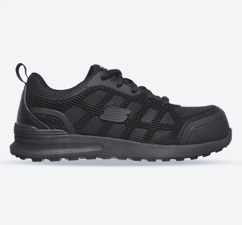 Women's Wide Fit Skechers 77289EC Bulklin Ayak Safety Shoes