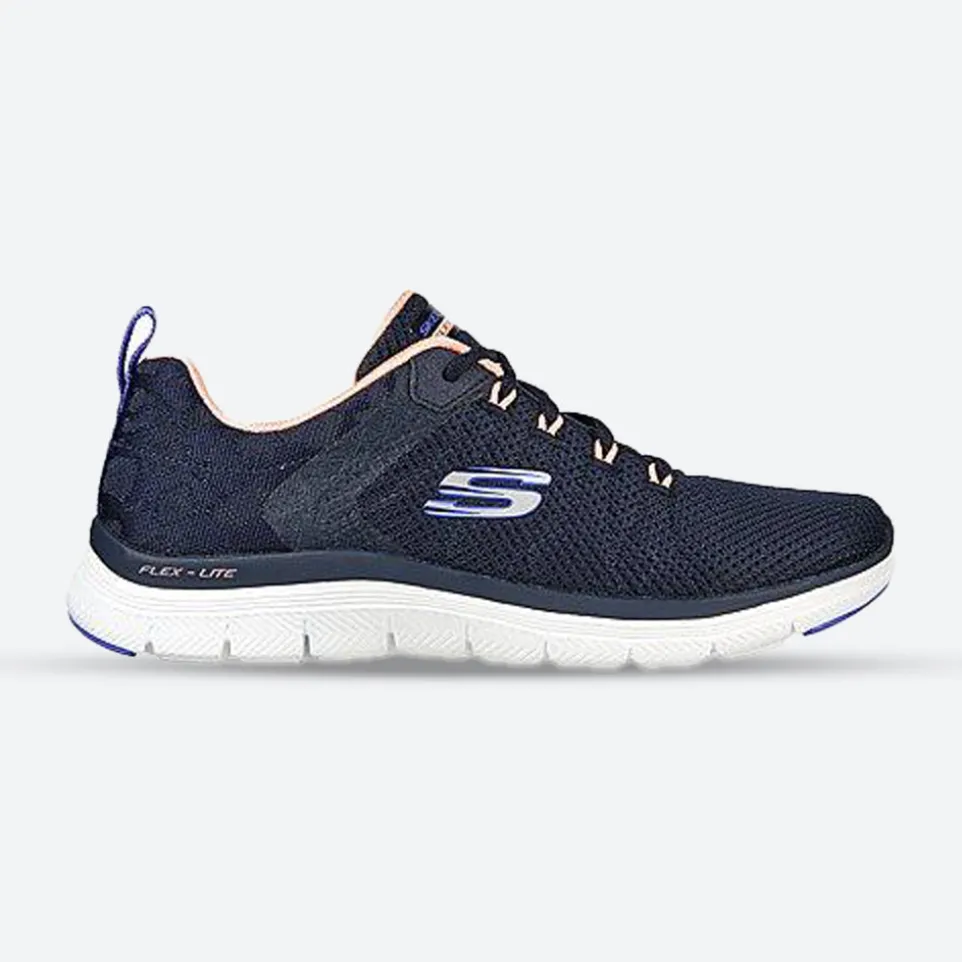 Womens Wide Fit Skechers 149580W Vegan Walking Trainers