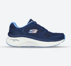 Women's Wide Fit Skechers 149686 Relaxed Fit Arch Fit D'lux Trainers