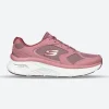 Women's Wide Fit Skechers 149686 Relaxed Fit Arch Fit D'lux Trainers - Mauve