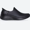Women's Wide Fit Skechers 149593 Slip-ins Ultra Flex 3.0 All Smooth Trainers