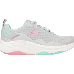 Women's Wide Fit Skechers 149835 D'Lux Fitness Roam Free Trainers