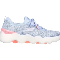 Women's Wide Fit Skechers 124905 Go Walk Massage Fit Upsur Trainers