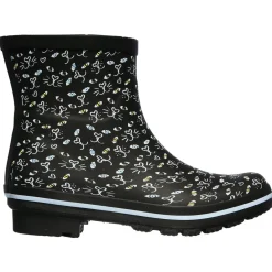Women's Wide Fit Skechers 113158 Bobs Rain Check Misty Eye Wellie Trainers