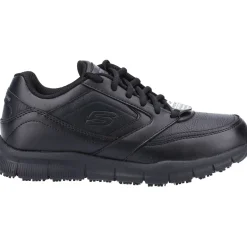 Women's Wide Fit Skechers 77235EC Nampa Wyola Occupational Trainers