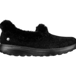 Women's Wide Fit Skechers 175051 Go Walk Lounge Slippers