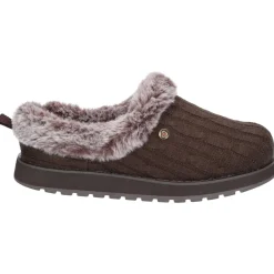 Women's Wide Fit Skechers 31204 Keepsakes Ice Angel Mule Slippers