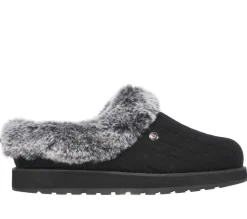 Womens Wide Fit Skechers Keepsakes Ice Angel Mule Slippers - Exclusive