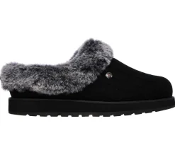 Womens Wide Fit Skechers Bobs Ice Angel 31204W Mule Slippers
