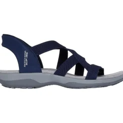 Women's Wide Fit Skechers 163460 Slip-ins Reggae Slim Stretch Flex Sandals
