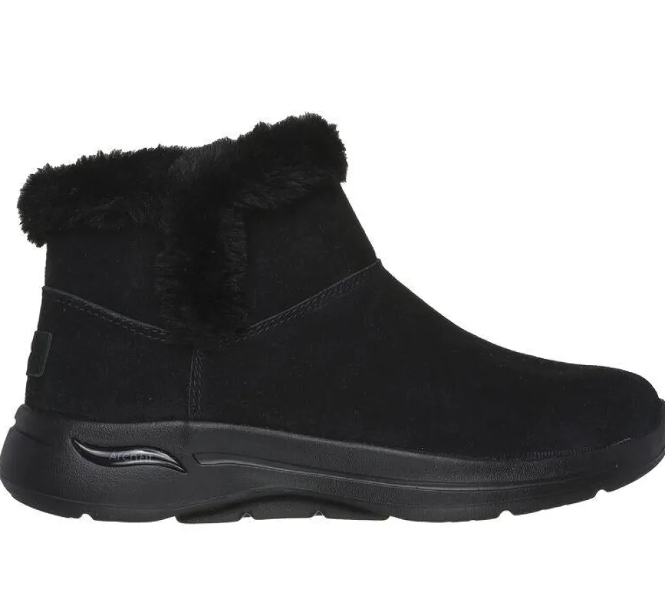 Women's Wide Fit Skechers 144400 Go Walk Arch Fit Cherish Boots
