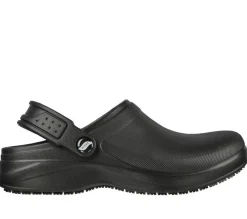 Women's Wide Fit Skechers 108067 Riverbound Pasay Arch Fit Clog Shoes