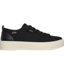 Women's Wide Fit Skechers Bobs Copa 114640 Canvas Shoes