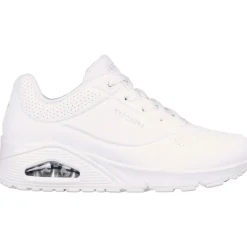 Women's Wide Fit Skechers 73690 Uno Stand On Air Sports Trainers