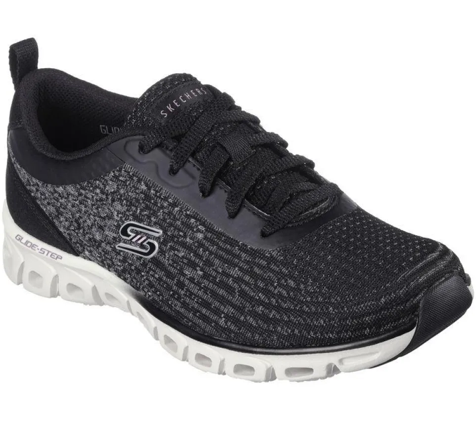 Women's Wide Fit Skechers 104325 Glide Step Sport - Head Start Trainers