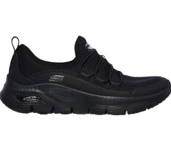 Women's Wide Fit Skechers Lucky Thoughts 149056 Arch Fit Trainers