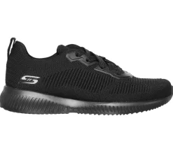 Womens Wide Fit Skechers Bobs Tough Talk-32504 Trainers - Black