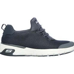 Women's Wide Fit Skechers 77281EC Marsing Waiola SR Safety Trainers - Charcoal