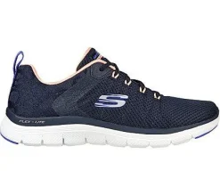 Womens Wide Fit Skechers 149580W Vegan Walking Trainers