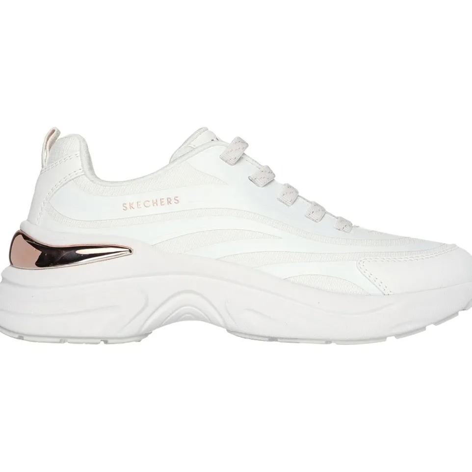 Women's Wide Fit Skechers 177575 Hazel Step N Flow Trainers