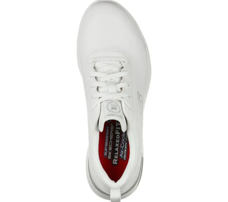 Women's Wide Fit Skechers 108010EC Marsing Gmina Slip Resistant Trainers