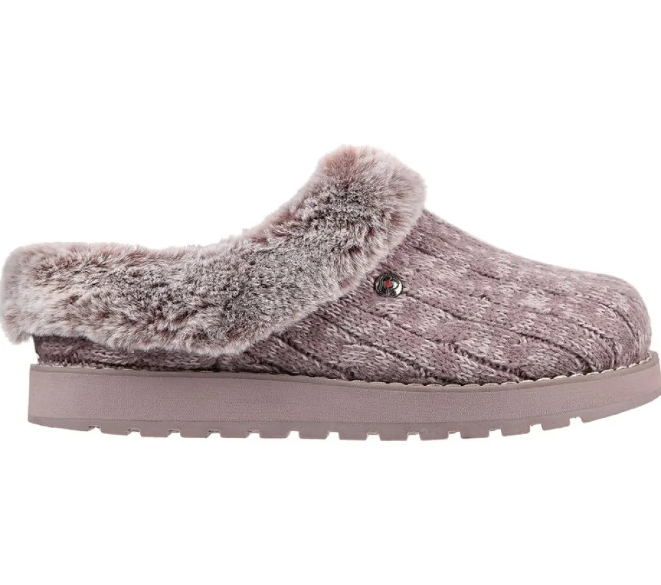 Womens Wide Fit Skechers Bobs Ice Angel 31204W Mule Slippers