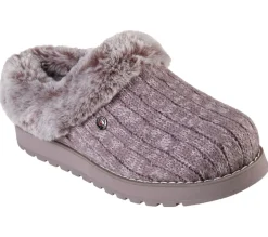 Womens Wide Fit Skechers Bobs Ice Angel 31204W Mule Slippers