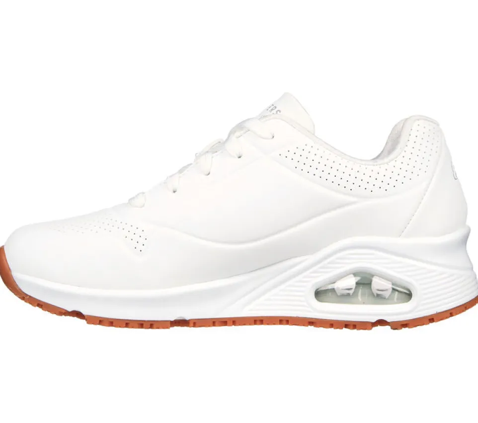 Women's Wide Fit Skechers 108021EC Uno Sr Trainers