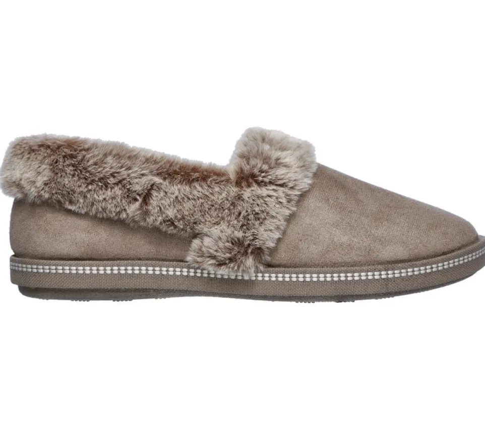 Women's Wide Fit Skechers 32777 Cozy Campfire Team Toasty Slippers