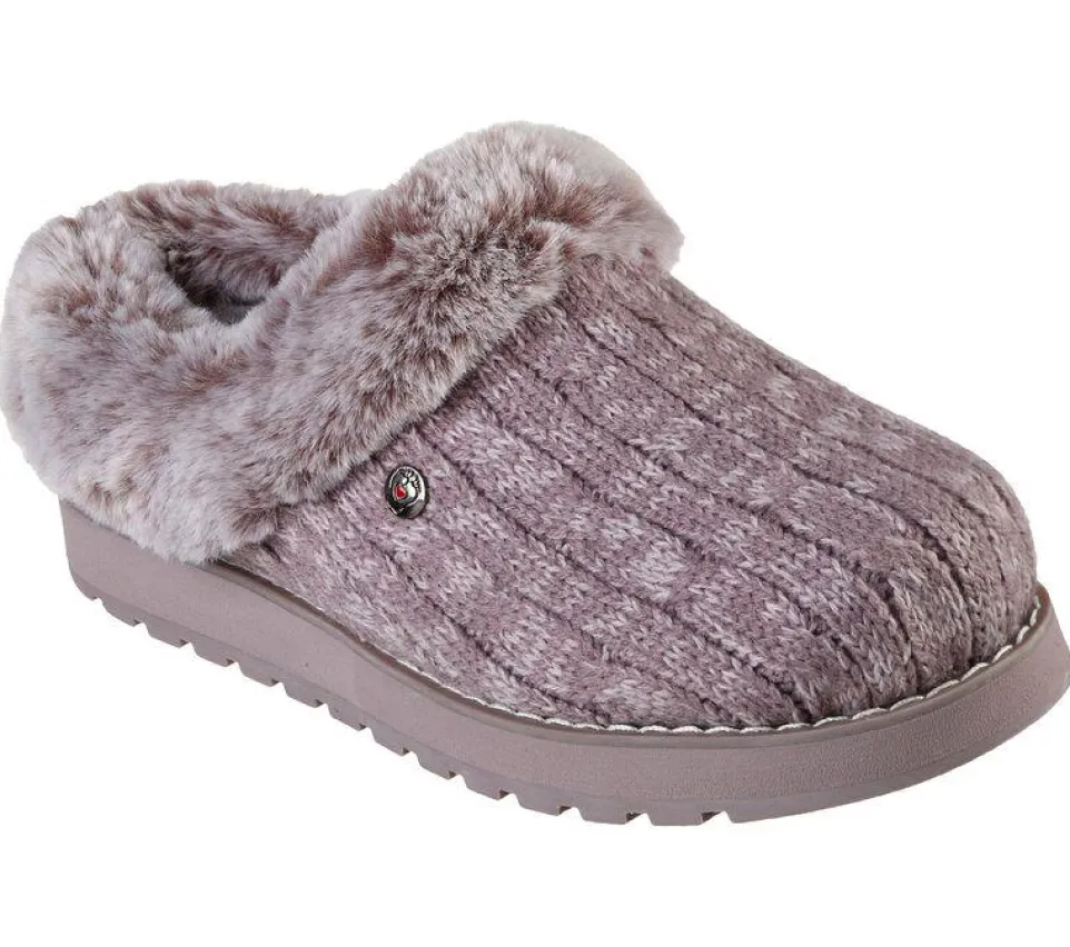 Womens Wide Fit Skechers Keepsakes Ice Angel Mule Slippers - Exclusive