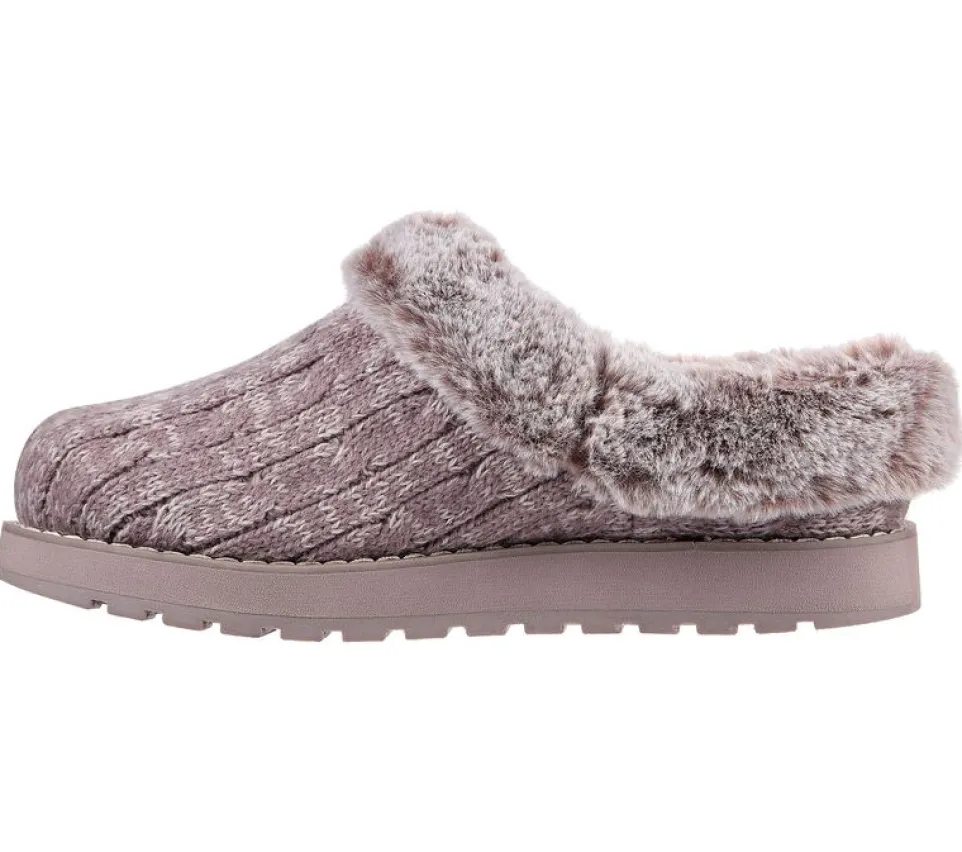 Womens Wide Fit Skechers Bobs Ice Angel 31204W Mule Slippers