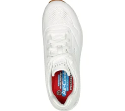 Women's Wide Fit Skechers 108021EC Uno Sr Trainers