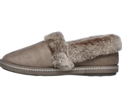 Women's Wide Fit Skechers 32777 Cozy Campfire Team Toasty Slippers